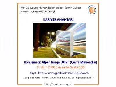 ÇEVRİMİÇİ SÖYLEŞİ: KARİYER ANAHTARI