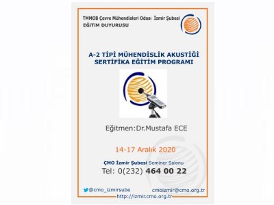 A-2 TİPİ MÜHENDİSLİK AKUSTİĞİ SERTİFİKA EĞİTİM PROGRAMI