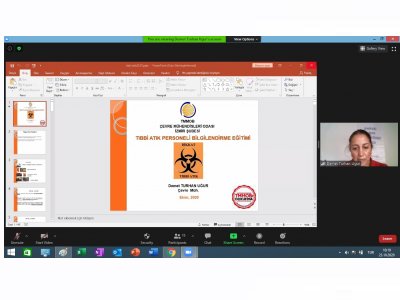 ODAMIZIN İKİNCİ ÇEVRİMİÇİ TIBBİ ATIK PERSONELİ BİLGİLENDİRME EĞİTİMİNİ TAMAMLADIK.
