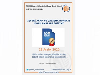 İŞYERİ AÇMA VE ÇALIŞMA RUHSATI UYGULAMALARI EĞİTİMİ