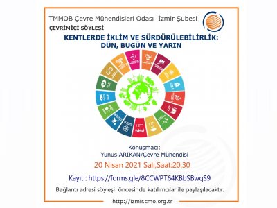 ÇEVRİMİÇİ SÖYLEŞİ: 	KENTLERDE İKLİM VE SÜRDÜRÜLEBİLİRLİK: DÜN, BUGÜN VE YARIN