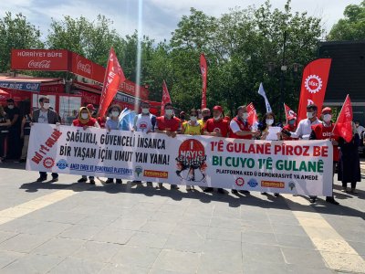 AMED EMEK VE DEMOKRASİ PLATFORMU 1 MAYIS İÇİN BASIN AÇIKLAMASI GERÇEKLEŞTİRDİ.