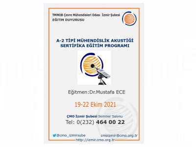 A-2 TİPİ MÜHENDİSLİK AKUSTİĞİ SERTİFİKA EĞİTİM PROGRAMI