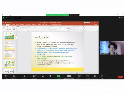 SU AYAK İZİ KONULU ÇEVRİMİÇİ SÖYLEŞİMİZİ GERÇEKLEŞTİRDİK.