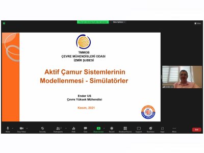 ATIKSU ARITMA SİSTEMLERİNİN MODELLENMESİ KONULU ÇEVRİMİÇİ SEMİNERİMİZİ GERÇEKLEŞTİRDİK.