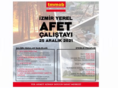 İZMİR YEREL AFET ÇALIŞTAYI