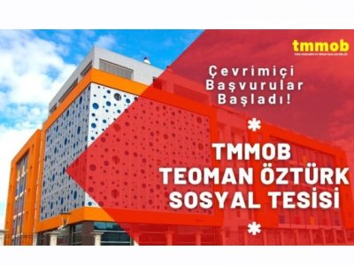 TMMOB TEOMAN ÖZTÜRK SOSYAL TESİSİ 2022-2023 DÖNEMİ KAYIT BAŞVURULARI BAŞLADI