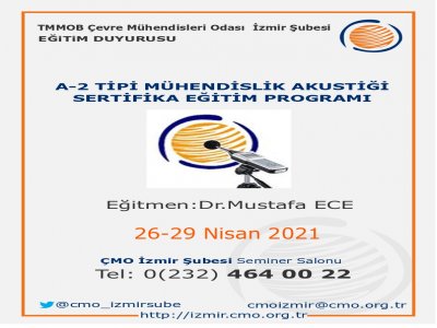 A-2 TİPİ MÜHENDİSLİK AKUSTİĞİ SERTİFİKA EĞİTİM PROGRAMI