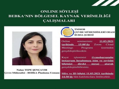 BEBKA`NIN BÖLGESEL KAYNAK VERİMLİLİĞİ ÇALIŞMALARI ONLINE SÖYLEŞİMİZİ GERÇEKLEŞTİRDİK.